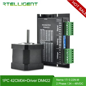 Rtelligent Factory Outlet One Axis CNC Kit 0.22NM 1.2A Nema 17Stepper Motor with Stepper Motor Driver CNC Router Lathe Robot