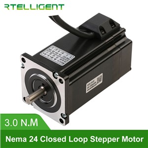 Rtelligent Nema 23 24 60A3EC 3.0N. M 5.0A 2 Phase Hybird CNC Closed Loop Stepper Motor Easy Servo Motor Step-Servo with Encoder
