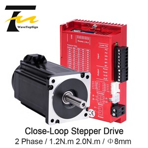 2Phase NEMA23 Closed Loop Stepper Motor 1.2Nm YK257EC56E1 Shaft Diameter 8mm with Driver SSD2505M DC24-50V