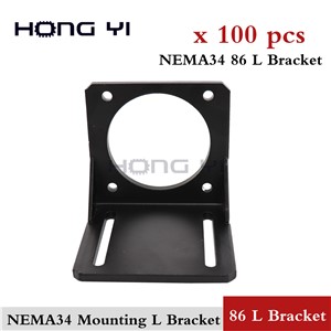 100pcs 3D Printer Nema 34 Stepper Motor Mounting L Bracket for Nema34 Motor 86