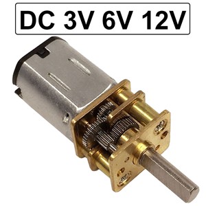N20 3V 6V 12V Electric Micro DC Geared Motor 12 Volts Low Speed 15 To 1000RPM Metal Motor Gear Adjustable Speed Reversed
