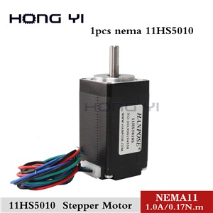 Free Shipping 1 Pcs Hybrid Stepper Motor Nema11 2phases 4 Wires 0.17N. m 1.0A 28x50mm for 3D Printer CNC Router
