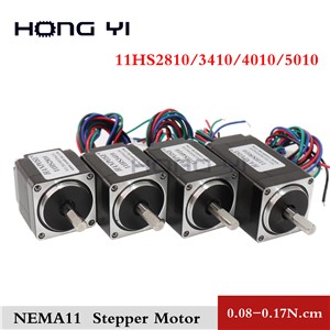 11HS2810 3410 4010 5010 NEMA11 Hybrid Stepper Motor 28x28x28mm Two Phases 4 Wires 1.8 Degrees for New CNC Router
