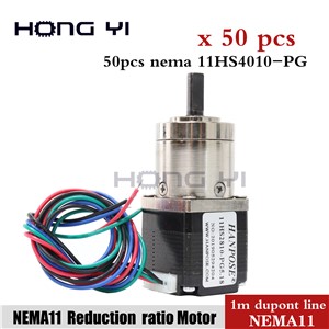 50pcsNema 11Extruder Gear Stepper Motor Ratio 5.18:1 3.71:1 Any Ratio Planetary Gearbox for CNC