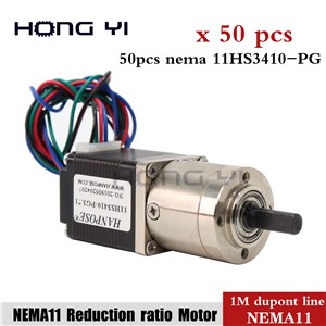 50pcs 11HS3410-PG Extruder Gear Stepper Motor Ratio 5.18:1 Planetary Gearbox Stepper Motor Nema 11 for CNC