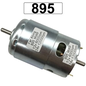 Powerful 12V Electric DC Motor 895 High Speed 6000/12000RPM Reversible Use for Scooter Electric Grinder Cutting Machine, Etc.