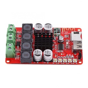 Power Amplifier Board Bluetooth Stereo Audio Receiver Amplifiers 50W with Remote Control