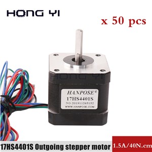 50pcs 3D Printer Accessories 42 Step Motor Small Two-Phase Hybrid Motor 40 Height DIY Engraving Machine DC