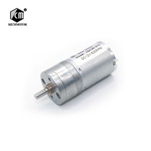 JGA25-370 25mm Diameter 12RPM to 1360 RPM Geared Motor Mini Decelerating DC Central Shaft High Torque Gear Motors