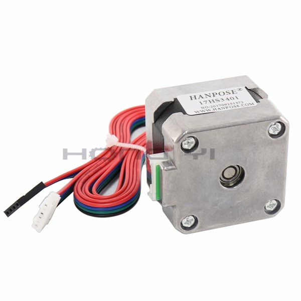 Free Shipping for 3D Printer 1pcs 17HS3401 4-Lead Nema17 Stepper Motor 42 Motor 42BYGH 1.3A CE ROSH ISO CNC with DuPont Line