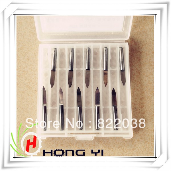 3.175MM Shank, Flat Bottom CNC Router Bits, Cutting Bits, Engraving Bits, V Shape Engraving Bit, PCB Cutters