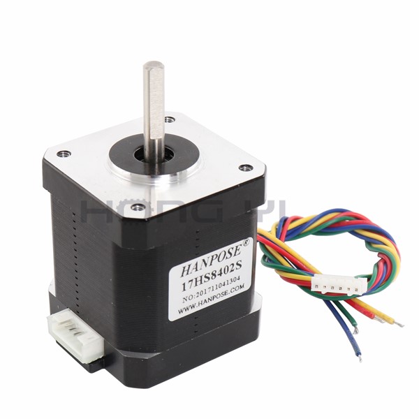 Free Shipping 5pcs 4-Lead Nema17 Stepper Motor 48mm / 1.3a Nema 17 Motor 42BYGH 1.3A (17HS8402S) Motor for CNC XYZ