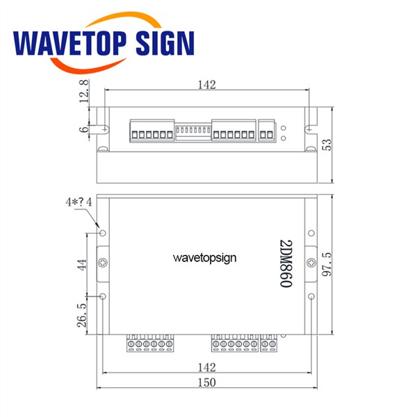 Digital Stepper Motor Driver 2Phase 2DM860 10V-80VAC Current 2.1-8.4A Use for CNC Router Engraving Machine Match with 86 Motor