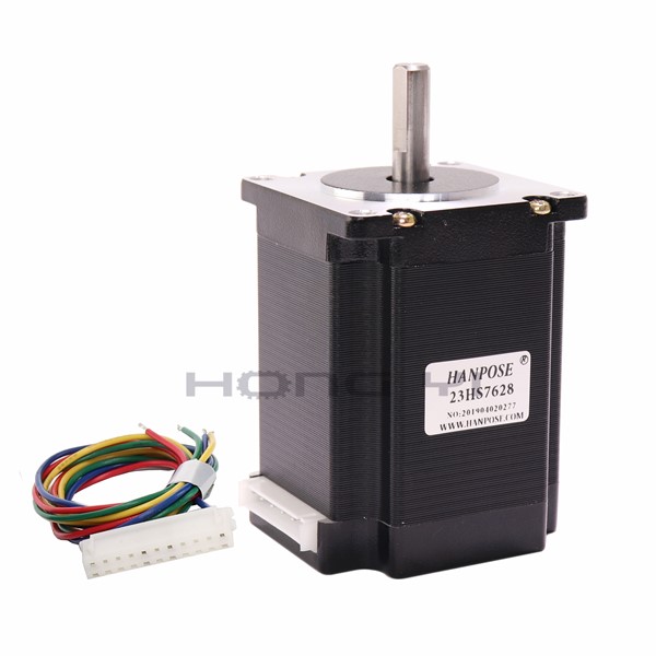 1PC Nema23 Stepper Motor 23HS7628 4-Lead 270oz-in 76mm 2.8A Bipolar CE ISO ROHS CNC Router Engraving Machine