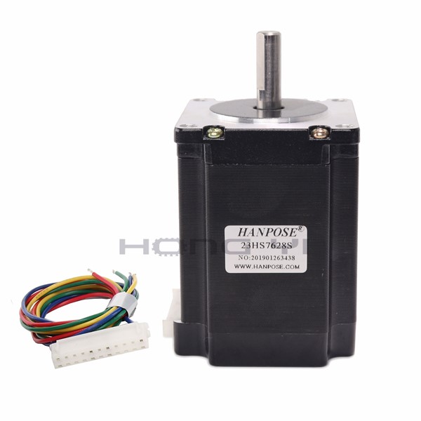 1PC Nema23 Stepper Motor 23HS7628 4-Lead 270oz-in 76mm 2.8A Bipolar CE ISO ROHS CNC Router Engraving Machine