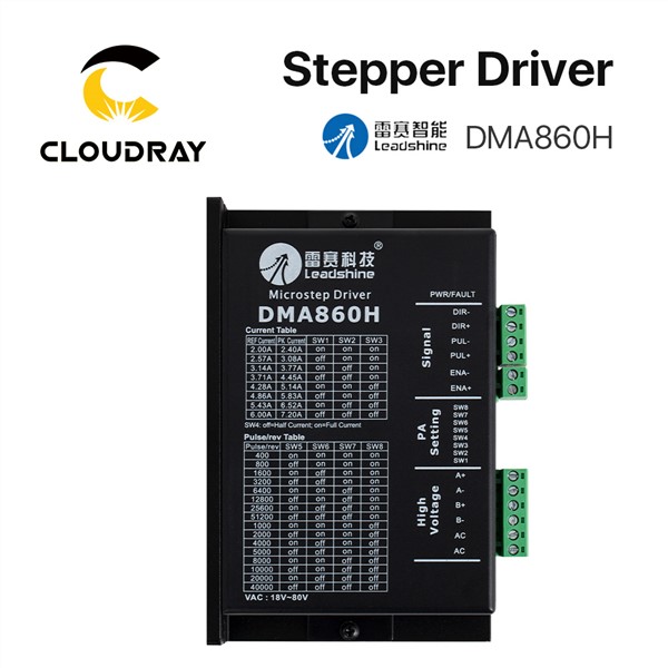 Cloudray Leadshine 2 Phase Stepper Driver DMA860H 18-80VAC 2.4-7.2A