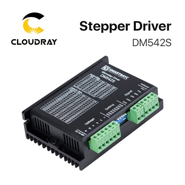 Cloudray 2-Phase Stepper Motor Driver DM542S Supply Voltage 18-50VDC Output 1.0-5.0A Current