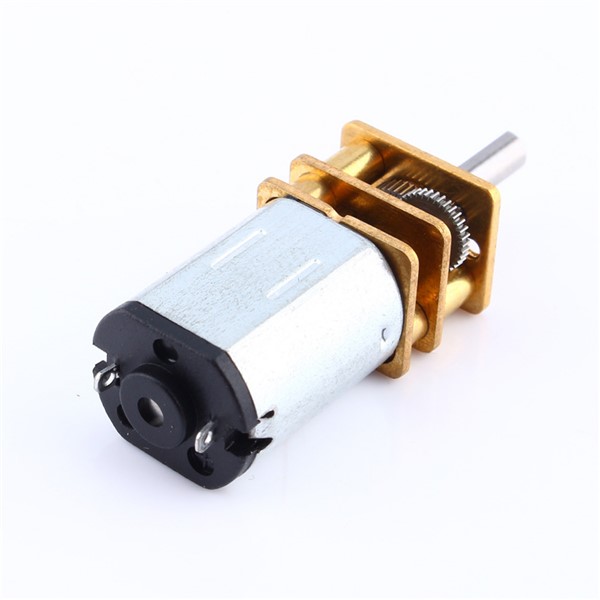 DC 12V Gear Motor 100RPM N20 Micro Speed Reduction Motor with Metal Gearbox Wheel