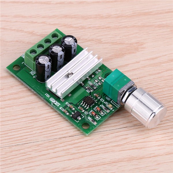 DC 6-28V Motor Speed Regulator 3A PWM DC Motor Speed Controller Switch Function 1206B with Outer Case