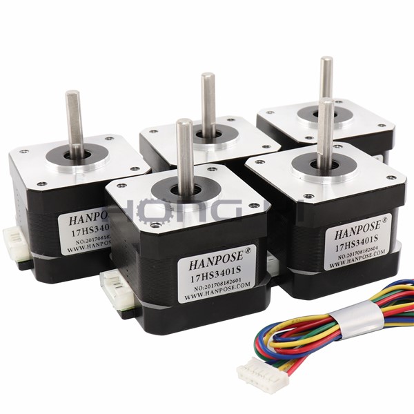 1pcs 17HS3401S Free Shipping & Quality 4-Lead Nema17 Stepper Motor 42 Motor 42BYGH 1.3A CE ROSH ISO CNC for 3D Printer