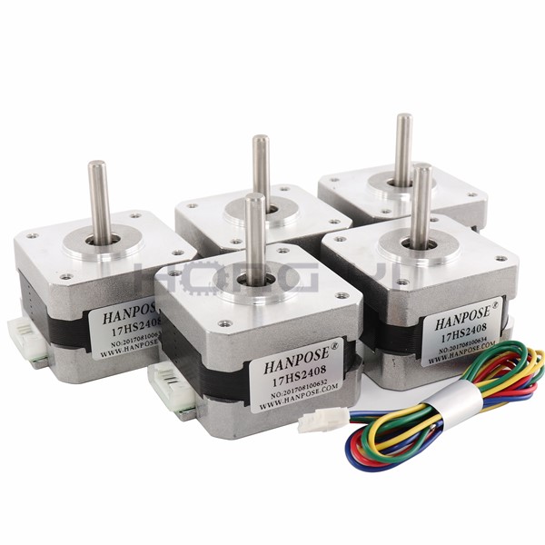 Free Shipping & Quality 3pcs 17HS2408 4-Lead Nema 17 Stepper Motor 42 Motor 42BYGH 0.6A CE ROSH ISO CNC Laser & 3D Printer