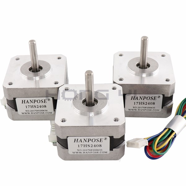 Free Shipping & Quality 3pcs 17HS2408 4-Lead Nema 17 Stepper Motor 42 Motor 42BYGH 0.6A CE ROSH ISO CNC Laser & 3D Printer