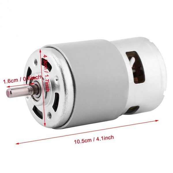 12V 3500RPM Metal DC Brushless Motor 0.32A 60W Miniature DC Motor Large Torque High Power for Electric Tools
