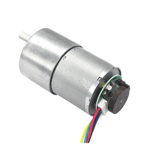 DC 6V/12V/24V 4-500RPM High Torque Gear Box Electric Motor Shaft 6mm Gear Motors with Encoder