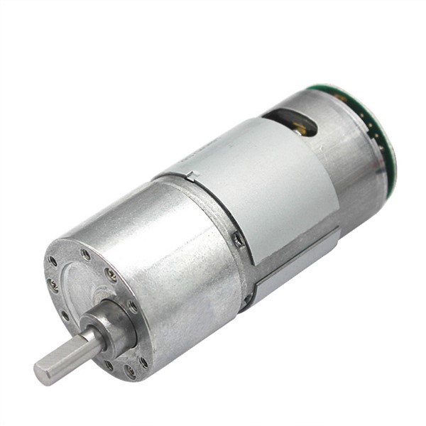 DC 6V/12V/24V 4-500RPM High Torque Gear Box Electric Motor Shaft 6mm Gear Motors with Encoder