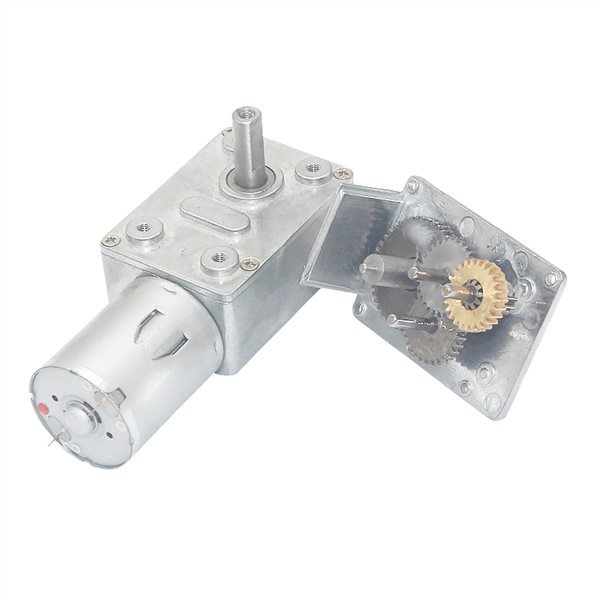 DC6V/12V24V 2RPM to 150 RPM High Torque Speed Reducer Metal Worm Gear Box Motors Reversible Low Speed Worm Gear Motor JGY370