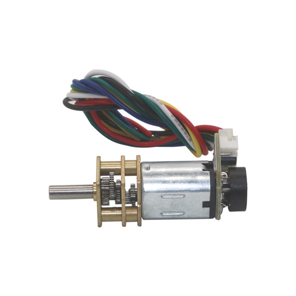 6VDC 39RPM to 1500RPM Geared Motor 12mm Gearbox Full Metal Gearwheel Speed Reduction Micro Encoder Gear Motor for Mini Robot