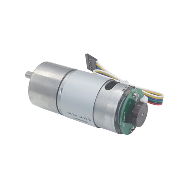 12VDC 8-1000RPM High Torque Speed Reduction Gear Motor with Holzer Encoder & Metal Gearbox Encoder Geared Motor