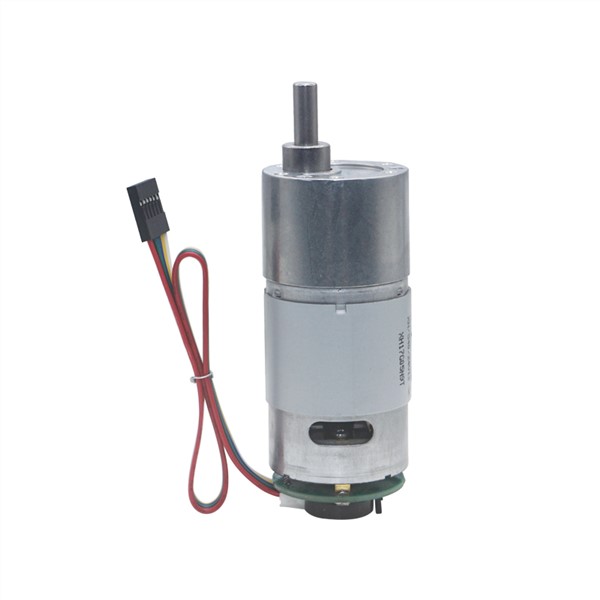 12VDC 8-1000RPM High Torque Speed Reduction Gear Motor with Holzer Encoder & Metal Gearbox Encoder Geared Motor