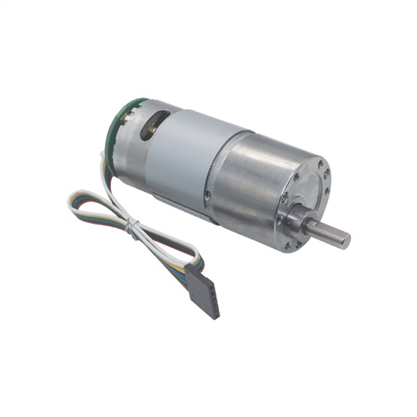 12VDC 8-1000RPM High Torque Speed Reduction Gear Motor with Holzer Encoder & Metal Gearbox Encoder Geared Motor