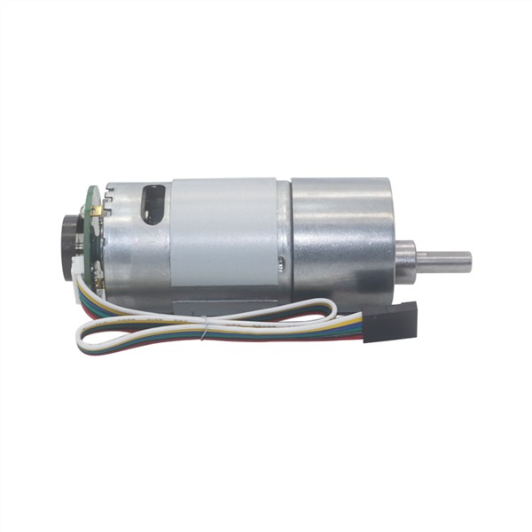 12VDC 8-1000RPM High Torque Speed Reduction Gear Motor with Holzer Encoder & Metal Gearbox Encoder Geared Motor