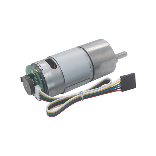 12VDC 8-1000RPM High Torque Speed Reduction Gear Motor with Holzer Encoder & Metal Gearbox Encoder Geared Motor