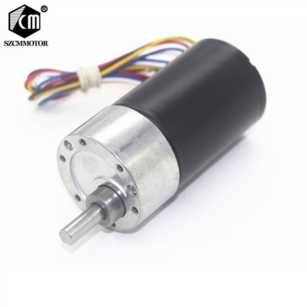 DC12V Speed Reduction Brushless Gear Motor Gearbox Multiple 100-1800rpm 
