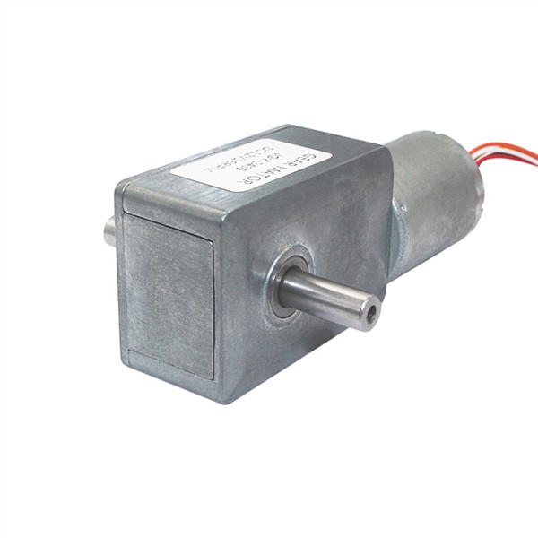 Low Noise Long Life DC12V 24V Double Output Dual Shaft Worm Brushless Gear DC Motor with Speed Control JGY370-2430D