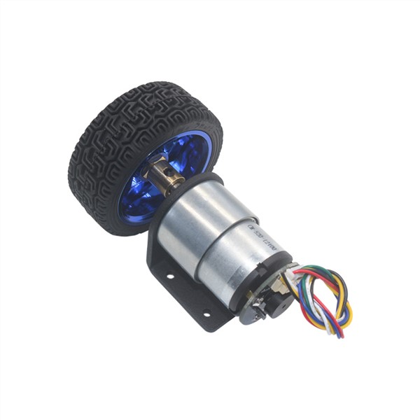 37mm Diameter Geared Motors 12V 24V DC Gear Motor with Encoder & Wheel Kit for DIY JGB37-520 Gearmotor