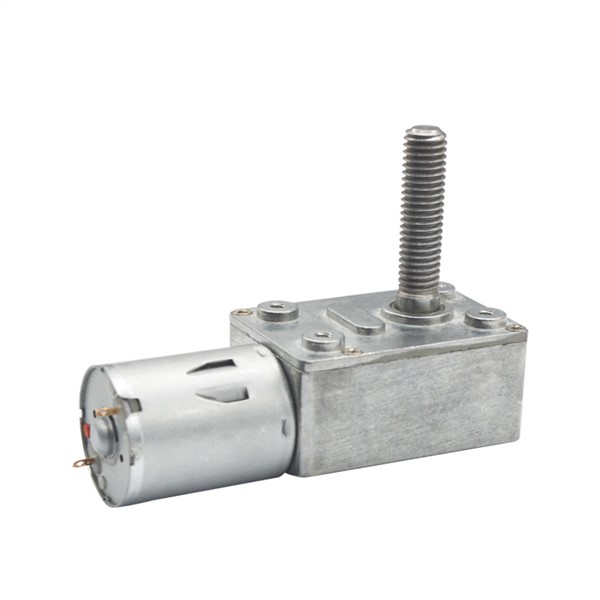 Screw Shaft Gear Motor DC6V/12V24V 6RPM To 150 RPM High Torque 8mm Diameter Screw Threaded Shaft Self-Lock Worm Gear Motor