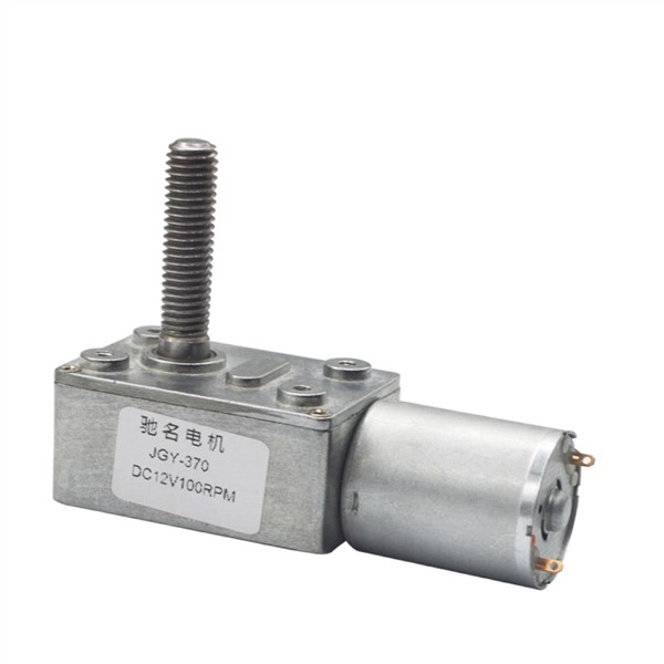 Screw Shaft Gear Motor DC6V/12V24V 6RPM To 150 RPM High Torque 8mm Diameter Screw Threaded Shaft Self-Lock Worm Gear Motor