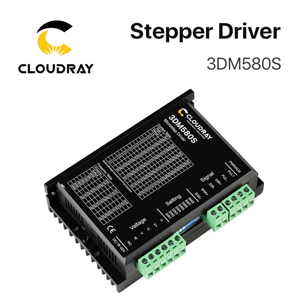 Cloudray 3 Phase 3DM580S Stepper Motor Driver Supply Voltage 24-50VDC Output 1.0-8.0A Current