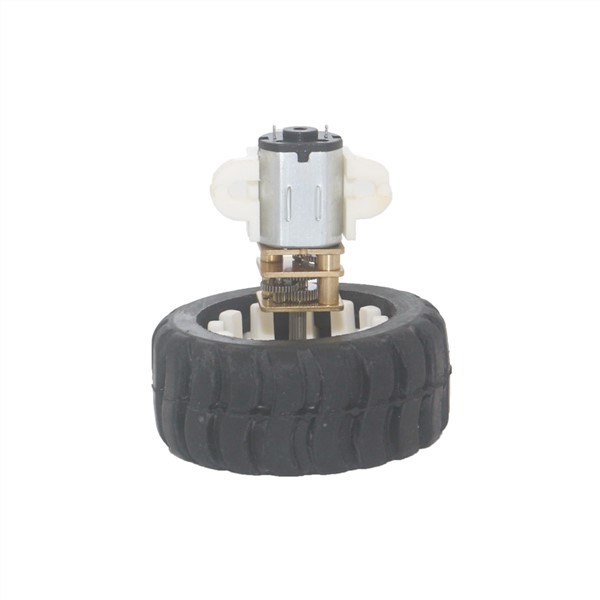 Miniature Electric Motors for Toys with Fixed Frame Coupling Nut Plastic Wheel Kit for DIY Toys Robot Arduino