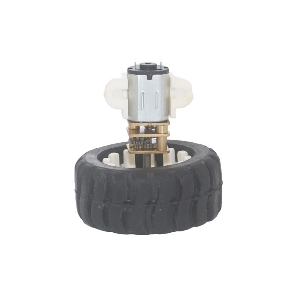 3V 7.5rpm to 1500rpm Micro Gear Motor with 42mm Wheel Kit for Hobby RC Vehicle Toy Car Smart Robot Motor for Electric Vehicle