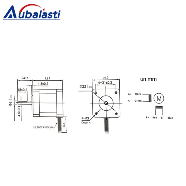 2phase Stepper Motor Leadshine 42CM06-1A 42serial Nema 17 Step Angle 1.8 1.5A 0.6NM Step Motor for CNC Engraver & Cutter Machine