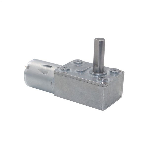 Low RPM Speed Reducation DC Worm Geared Motors 2RPM To 150RPM Long M8 Type-D Shaft Reversible High Torque Turbo Worm Gear Motor