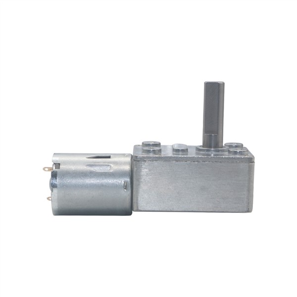 Low RPM Speed Reducation DC Worm Geared Motors 2RPM To 150RPM Long M8 Type-D Shaft Reversible High Torque Turbo Worm Gear Motor