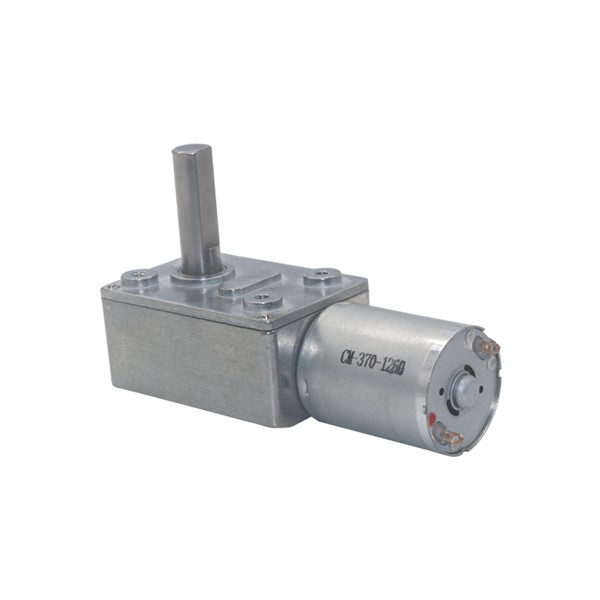 Low RPM Speed Reducation DC Worm Geared Motors 2RPM To 150RPM Long M8 Type-D Shaft Reversible High Torque Turbo Worm Gear Motor