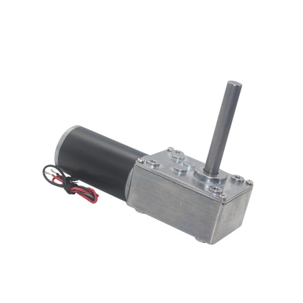 DC12V 24V Strong Torque Worm Gearbox Reduction Reversed Type-D Long Shaft High-Power Worm Gear Motor Curtain Motor 5840-31zy