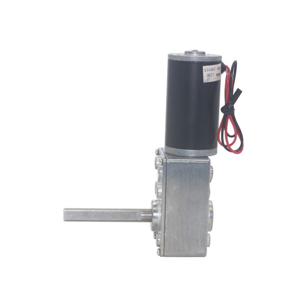 DC12V 24V Strong Torque Worm Gearbox Reduction Reversed Type-D Long Shaft High-Power Worm Gear Motor Curtain Motor 5840-31zy